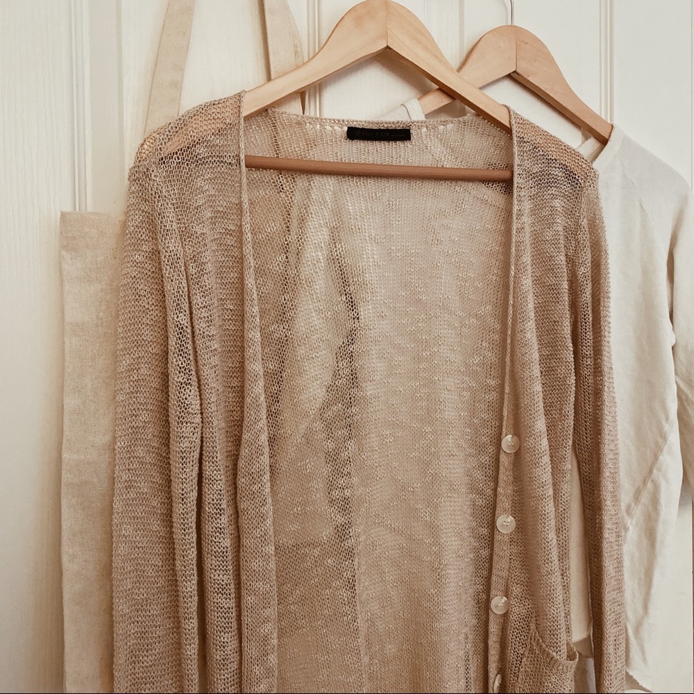 Thin Beige Cardigan